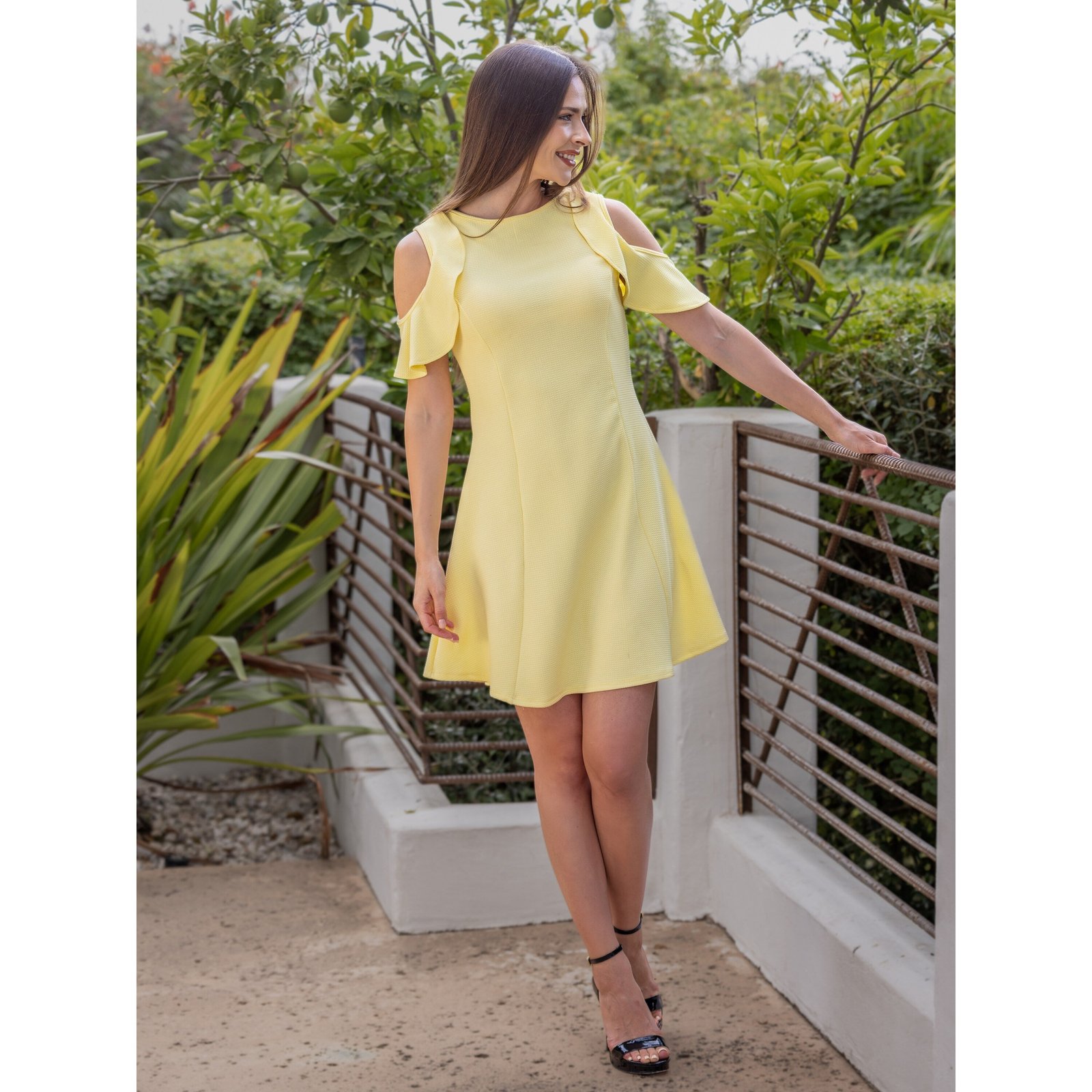 24seven-Comfort-Apparel-Ruffle-Cold-Shoulder-A-Line-Knee-Length-Dress_c3cd3732-f44f-4006-9240-ee86db2d5304
